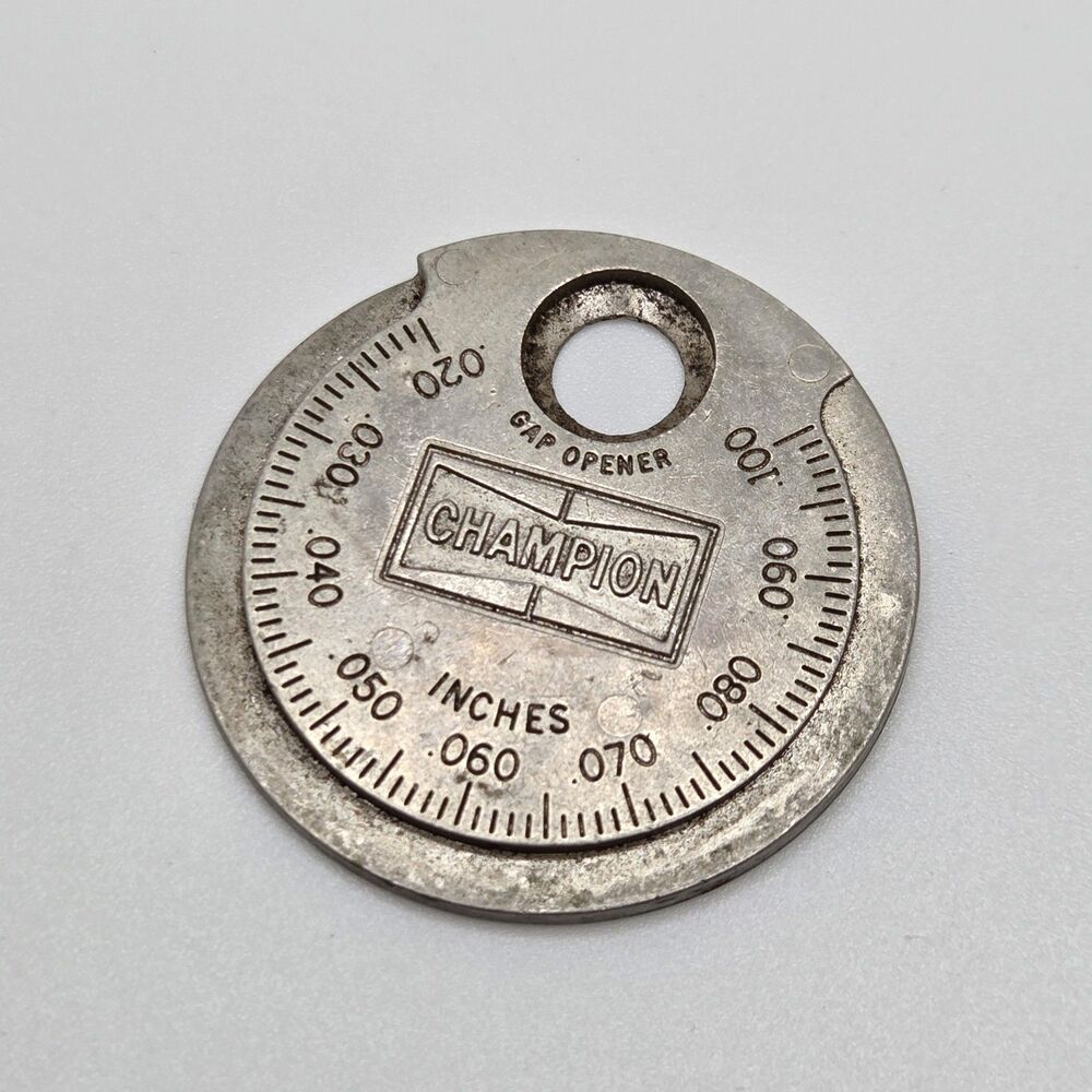 Vintage Champion CT-481 Taper Gap Gauge Tool USA Made Spark Plug Gapper